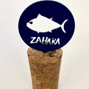 TAPON DE CORCHO CON CIRCULO FORJA AZUL