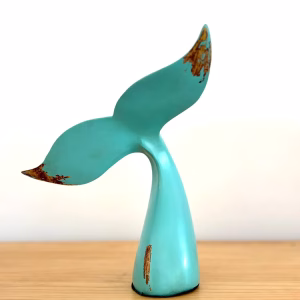 COLA BALLENA TURUESA